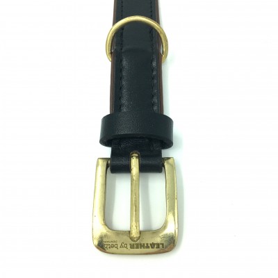 Citywalk Hundehalsband Schwarz/Cognac, dänisches Design