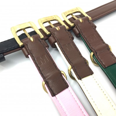 Citywalk dog collar cognac/créme, danish design