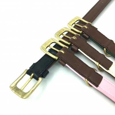 Citywalk Hundehalsband Cognac/Rosa, dänisches Design