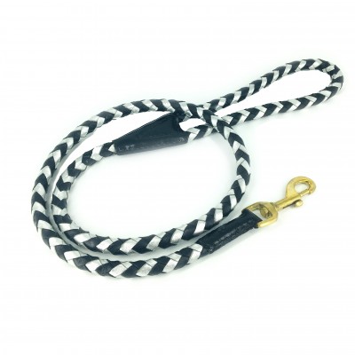 Maxiflet, black/silver dog leash
