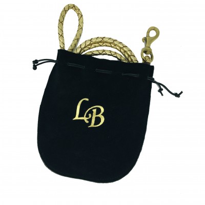 Miniflet, gold dog leash