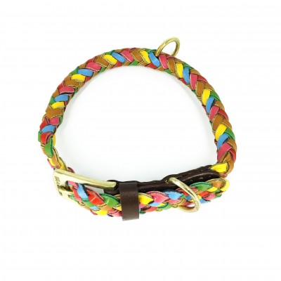 Maxiflet Hundehalsband Regenbogen, dänisches Design