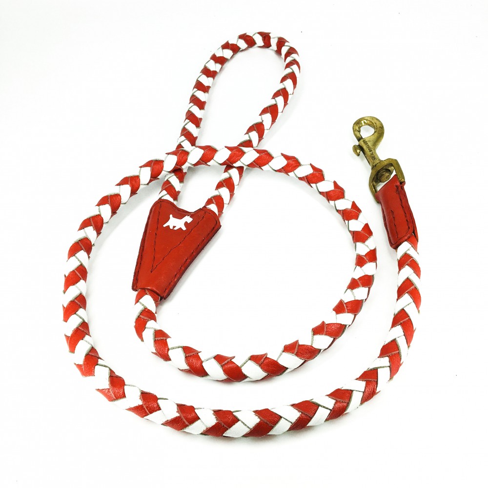 Maxiflet DK, red/white dog leash
