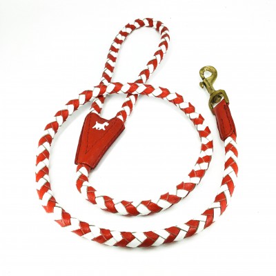 Maxiflet DK, red/white dog leash