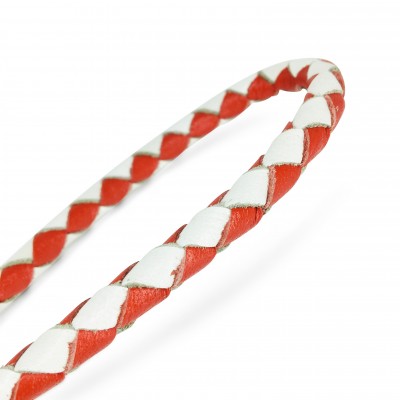 Miniflet, red/white dog leash