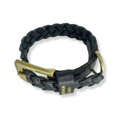 MINIFLET armbånd, sort læder, dansk design