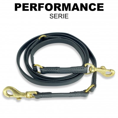 Training-leash flat, black, danish design