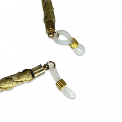 BETH brillesnor, guld læder, dansk design