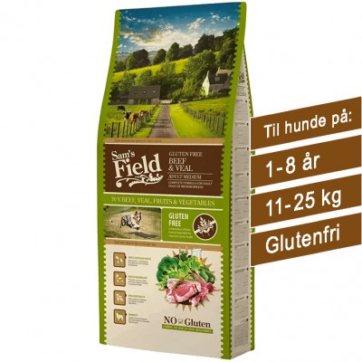 Sam's Field Adult Medium Beef & Veal (13 kg)