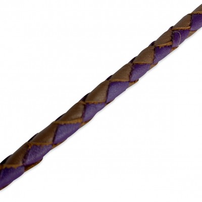 Miniflet, Cognac/Lila Hundeleine