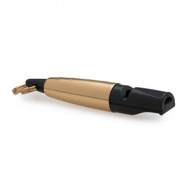 ACME whistle, gold plated sterling silver belt