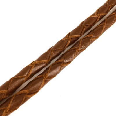 FLØJTESNOR i cognac læder, dansk design