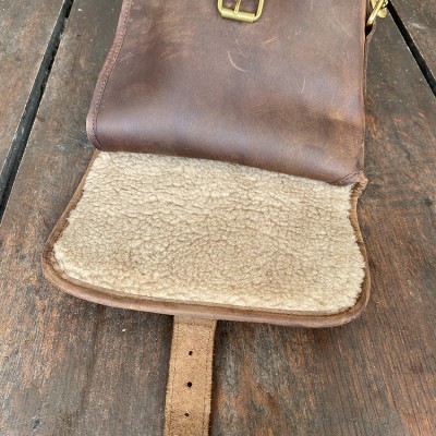 Blixen shotgun slip in Crazy Horse leather