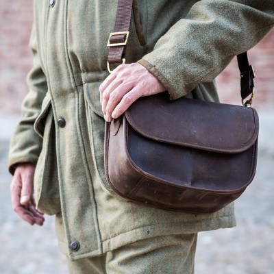 BLIXEN big bullet bag in Crazy Horse leather
