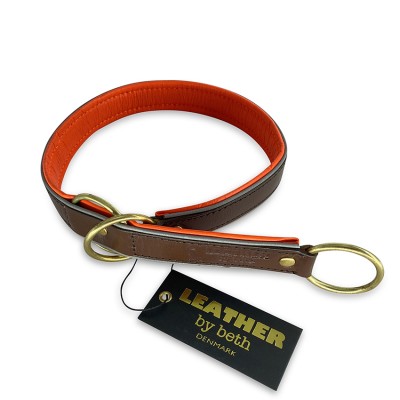 Half choke, cognac/reflex orange + reflex, danish design