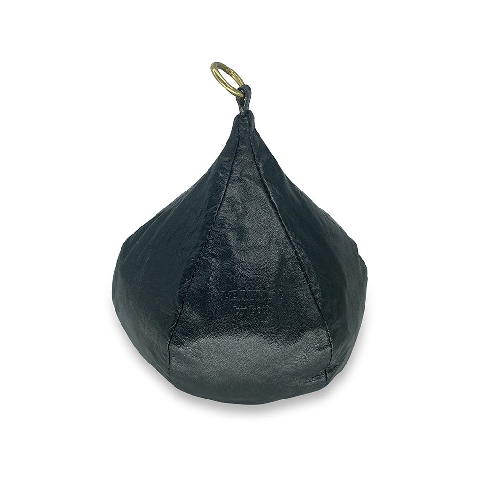 ONION dørstopper, sort læder, dansk design