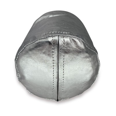 Cylinder dørstopper, sølv læder, dansk design