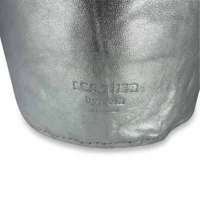 Cylinder dørstopper, sølv læder, dansk design