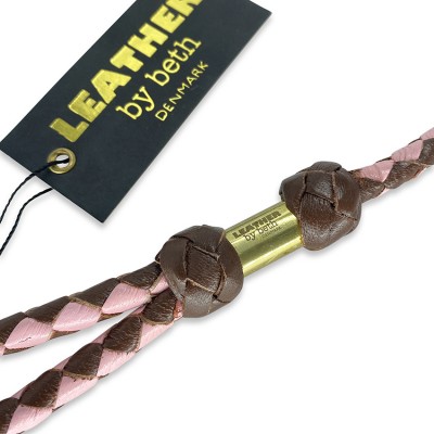 MG Retriever-Leine in Cognac/Rosa, dänisches Design