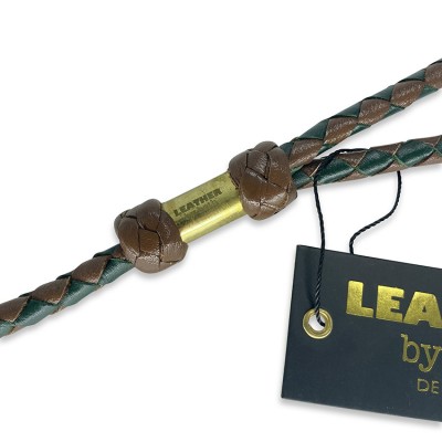 MG Retriever-leash in cognac/green, danish design