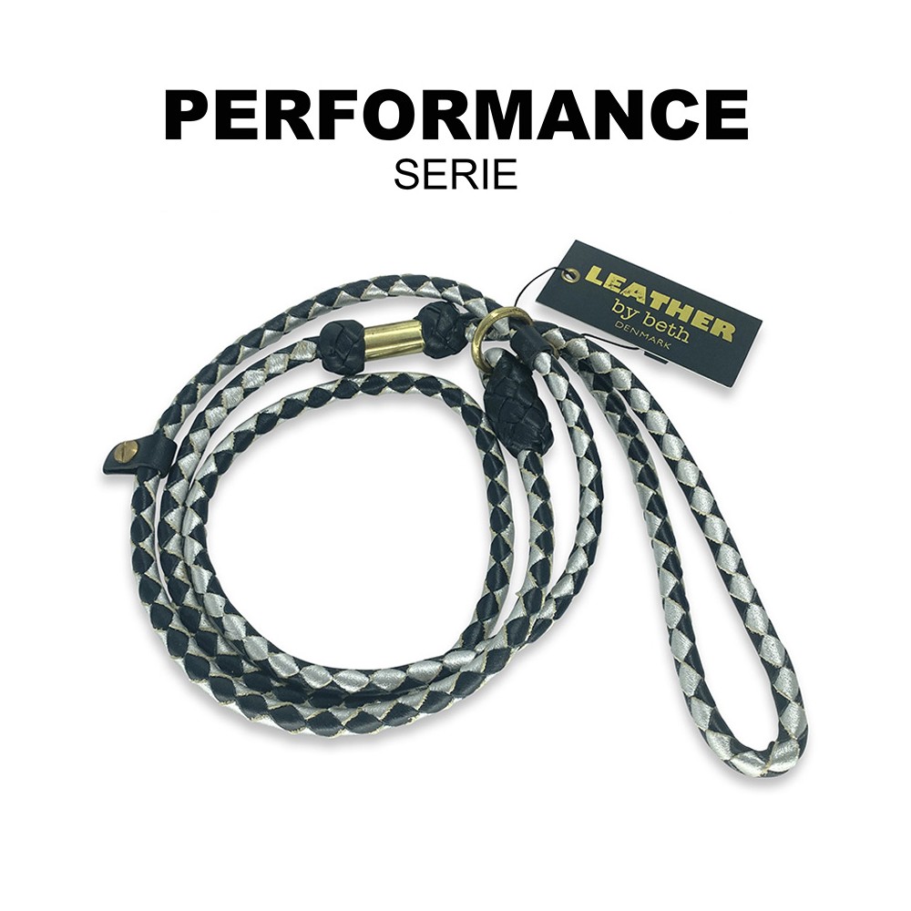 MG Retriever-leash in black/silver, danish design