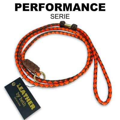 Retrieverline i cognac/orange læder, dansk design