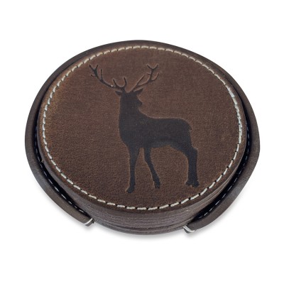 Hunting coaster, brown