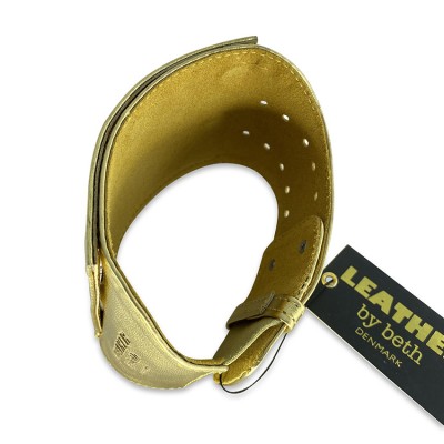 Show- & udstillingsarmbånd Dansk design i guld læder