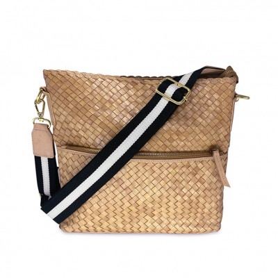 India Crossover/Crossbody, Créme Leder