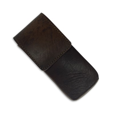 Brillenetui 'BELT' - Braunes Leder, dänisches Design