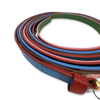 'Smile at me' belt, green/pink