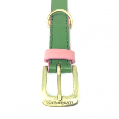 'Smile at me' belt, green/pink