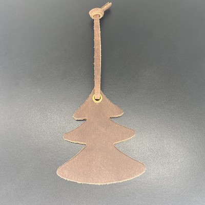 Weihnachtsschmuck Leder, Braun