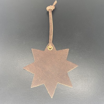 Weihnachtsschmuck Leder, Braun