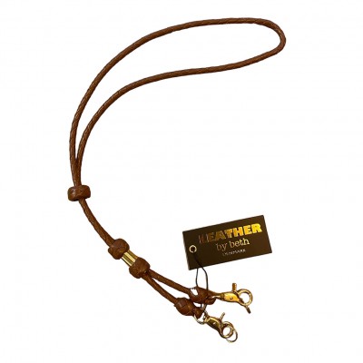MG Lanyard double, cognac