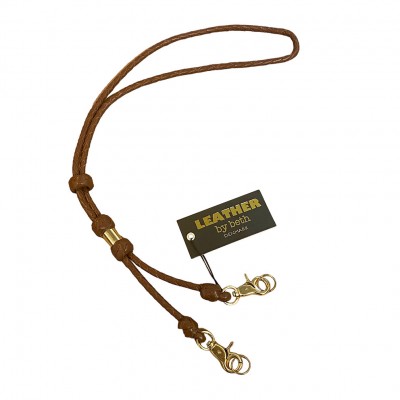 MG Lanyard double, cognac