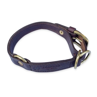 Half choke collar, brown, adjustable & extra strong