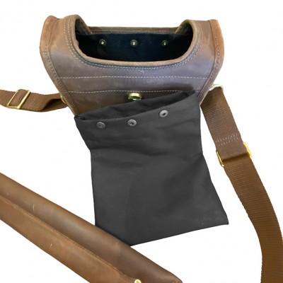 BLIXEN kleine Trainings- & Patronentasche aus Crazy Horse Leder