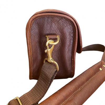 BLIXEN kleine Trainings- & Patronentasche aus Cashmere Grain Leder