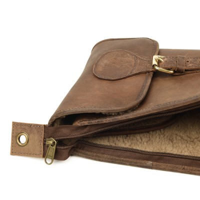 Blixen shotgun slip in Crazy Horse leather