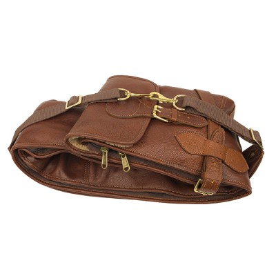 Blixen shotgun slip in Cashmere Grain leather