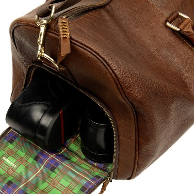 Blixen travelbag, Cashmere Grain læder