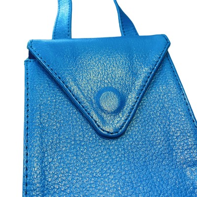 Citywalk mobile bag, blue leather, danish design