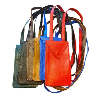 Citywalk mobile bag, black leather, danish design