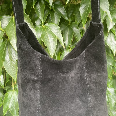 Citywalk Shopper, Schwarzes Wildleder, dänisches Design