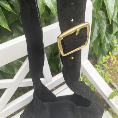 Citywalk Shopper, Schwarzes Wildleder, dänisches Design