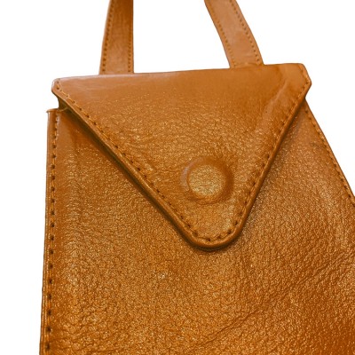 CITYWALK mobiltaske, orange læder, dansk design