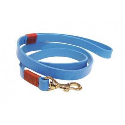 'SMILE AT ME' Hundehalsband Hellblau/Rot, dänisches Design
