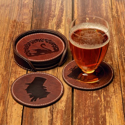 H.C. Andersen Bierdeckel, braun
