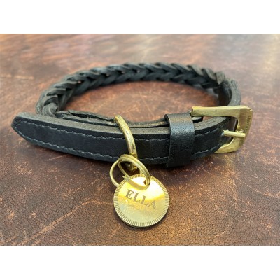 Dog sign in brass